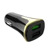 Incarcator auto QC3.0 + Cablu Type C Negru Z31 Hoco 