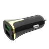 Incarcator auto QC3.0 + Cablu Type C Negru Z31 Hoco 