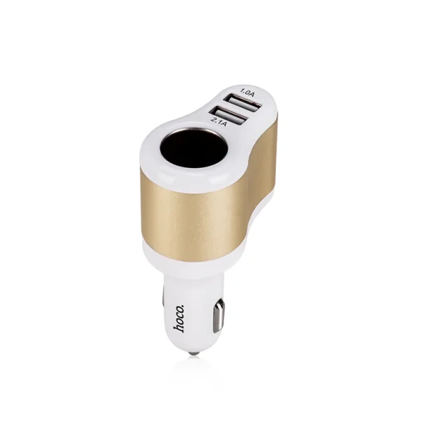 Incarcator auto rapid dual usb Hoco UC206 Alb
