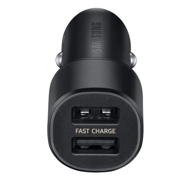 Incarcator Auto Samsung  2 xUSB 15W Cablu Type C 1.5m Negru