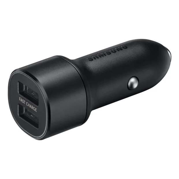 Incarcator Auto Samsung  2 xUSB 15W Cablu Type C 1.5m Negru