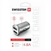 Incarcator Auto Swissten 2xUSB 4.8A Argintiu