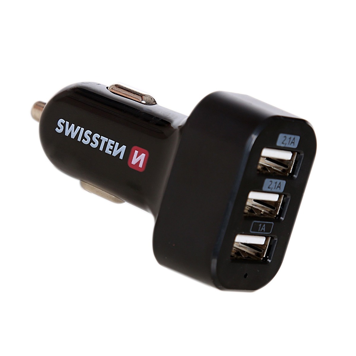 Incarcator Auto Swissten 3xUSB 5.2A Negru thumb