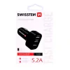 Incarcator Auto Swissten 3xUSB 5.2A Negru