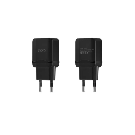 Incarcator priza Hoco C22A 1xUSB Protectie supraincarcare 2.1A Negru