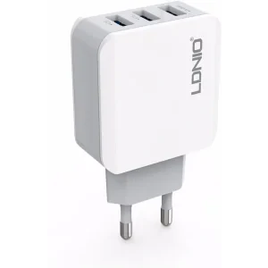 INCARCATOR PRIZA LDINIO 3XUSB, ALB