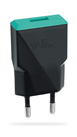 Incarcator priza Wiko Universal 1XUSB negru+verde thumb