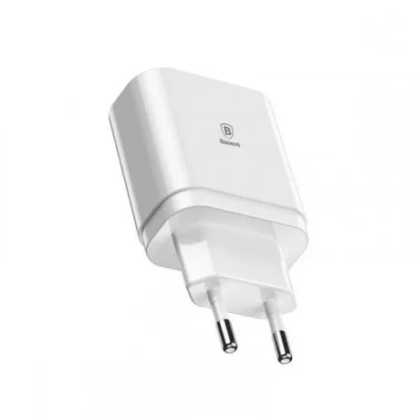 Incarcator Retea Baseus Mirror Lake 3xUsb 3.4A Alb
