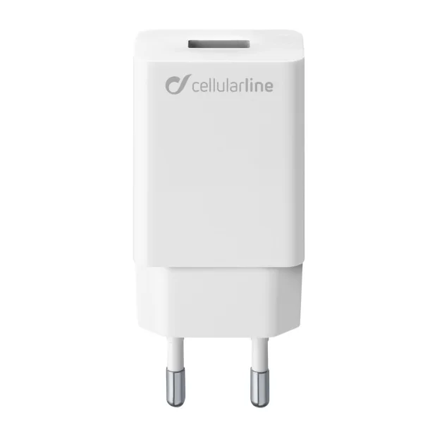 Incarcator Retea Cellularline 1xUsb QC 3.0 10W Alb