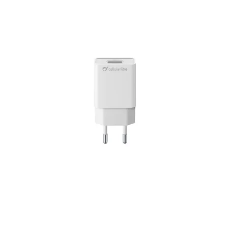 Incarcator Retea Cellularline 1xUsb 5W Alb