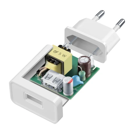 Incarcator Retea Cellularline 1xUsb 5W Alb