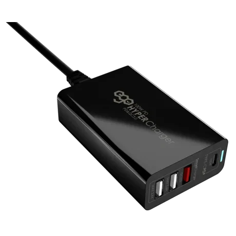 Incarcator Retea Ego Hyper 4xUsb QC 3.0 100W Negru