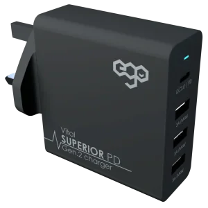 Incarcator Retea Ego Superior PD-510 4xUsb QC 3.0 70W Negru