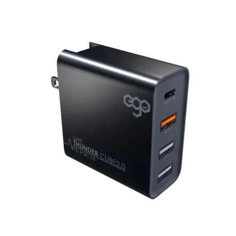 Incarcator Retea Ego Thunder Cube 2.0 2xUsb QC 3.0 50W Negru