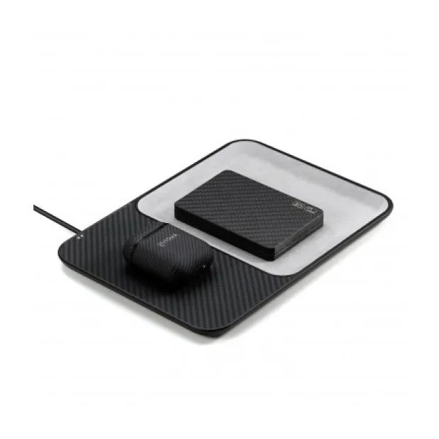 Incarcator Retea Pitaka Wireless Air Tray Crystal ATR1003B QC 3.0 10W Negru