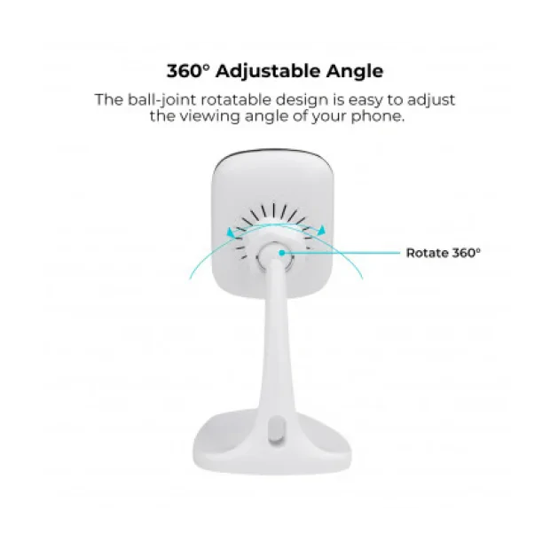 Incarcator Retea Pitaka Wireless MagMount Magnetic DT1001W QC 3.0 10W Alb