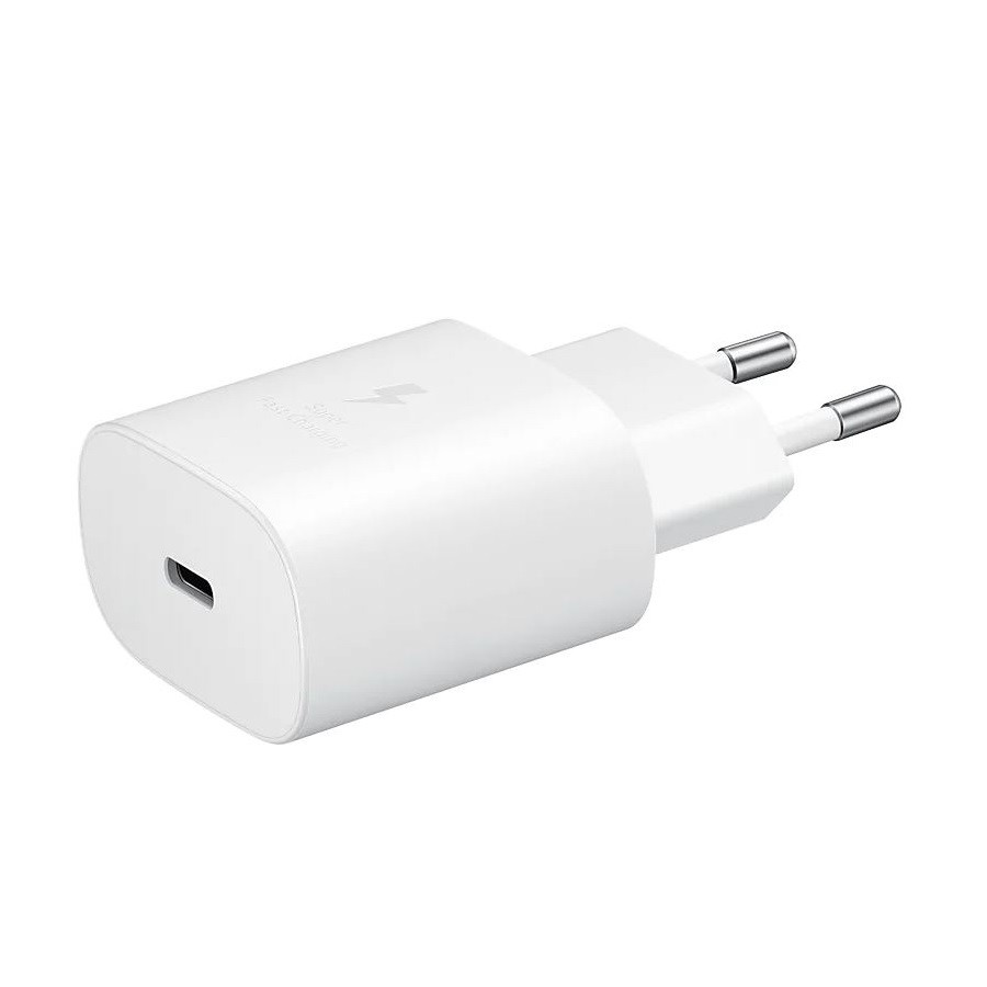 Incarcator Retea Samsung  USB C cu cablu USB C QC 3.0 25W Alb thumb