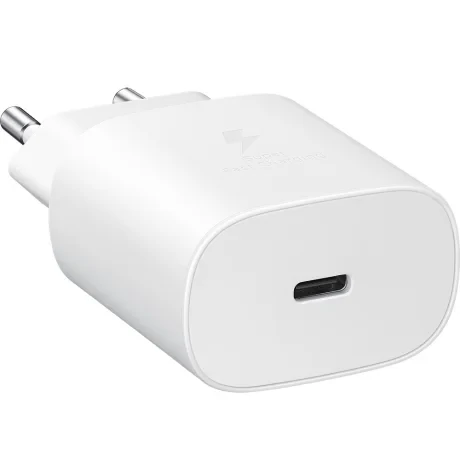 Incarcator Retea Samsung USB C cu cablu USB C QC 3.0 45W Alb