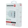 Incarcator Retea Swissten cu Incarcare Rapida, Smart IC 2xUSB  3.0 30W Alb