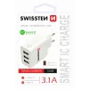 Incarcator Retea Swissten, Smart IC 3xUSB 3.1A Alb