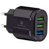 Incarcator retea Tactical 3XUSB-A QC 3.0 30W Negru