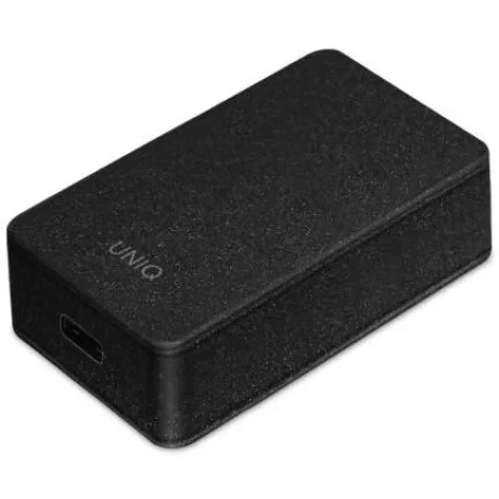 Incarcator Retea Uniq Votre Slim QC 3.0 18W cu Cablu Type C Negru