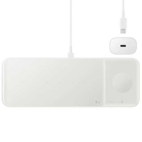 Incarcator Wireless Samsung Trio Pad Usb-Type C 25W Alb