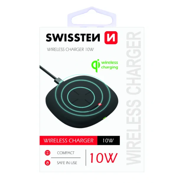Incarcator Wireless Swissten 10W Negru