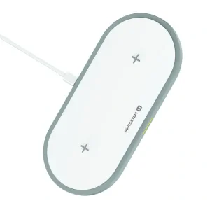 Incarcator Wireless Swissten 2 in 1 20W Alb