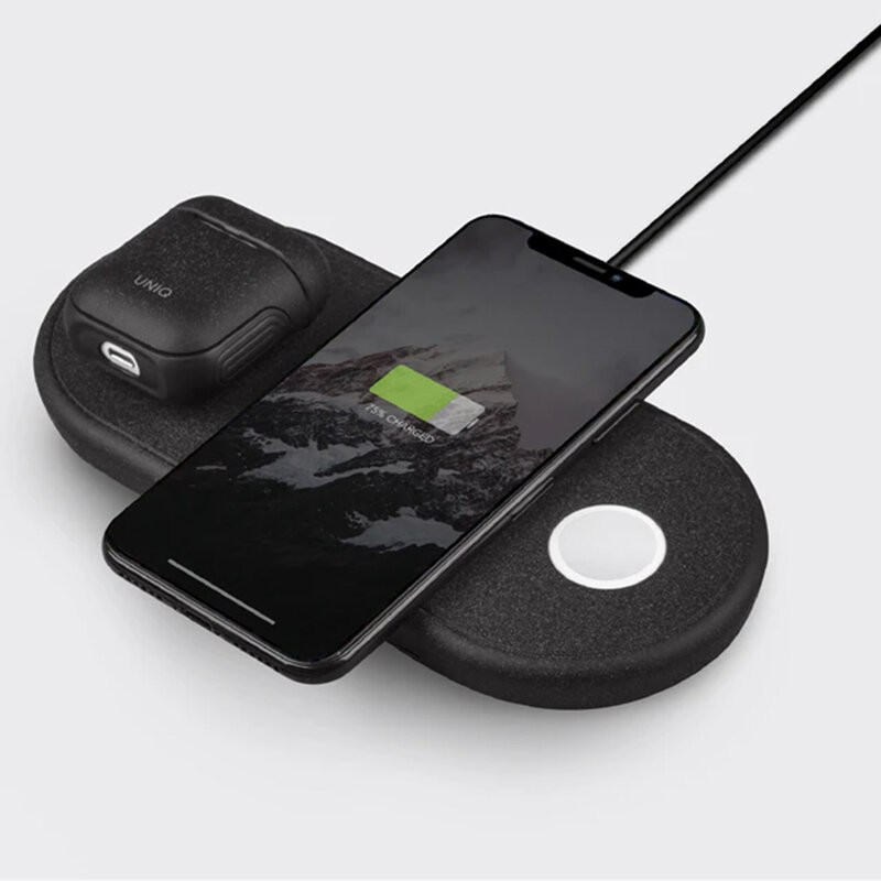 Incarcator Wireless Uniq Aereo BLACK QC 3.0 pentru Apple Watch/Airpods Negru thumb