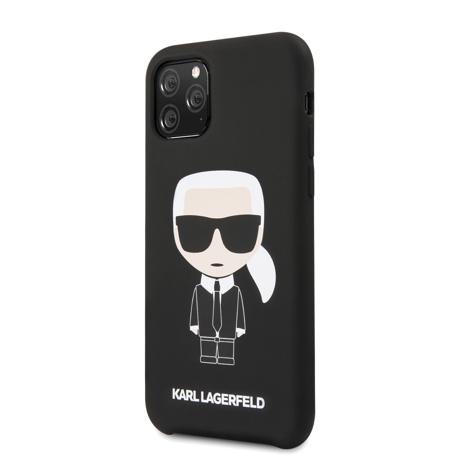 Karl Lagerfeld Iconic Silicone Cover pentru iPhone 11 Pro Negru thumb