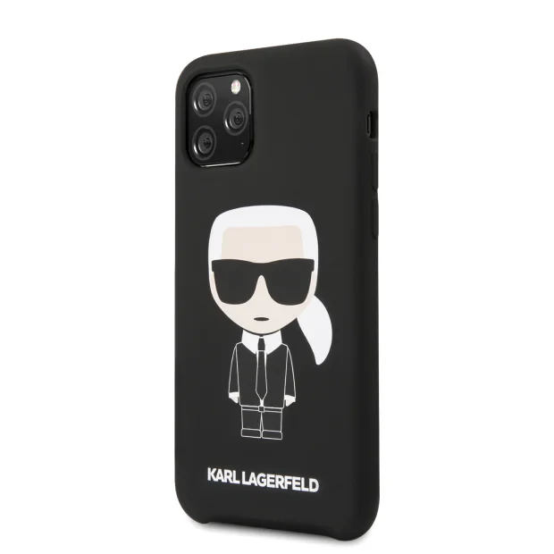 Karl Lagerfeld Iconic Silicone Cover pentru iPhone 11 Pro Negru