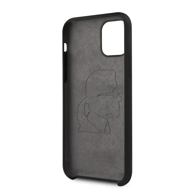 Karl Lagerfeld Iconic Silicone Cover pentru iPhone 11 Pro Negru