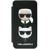 Husa  Karl Lagerfeld Karl &amp; Choupette, Book Case Black, iPhone X