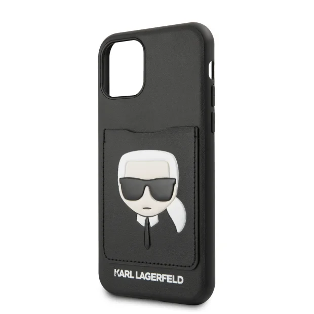 Husa Cover Karl Lagerfeld CardSlot pentru iPhone 11 Pro, Negru