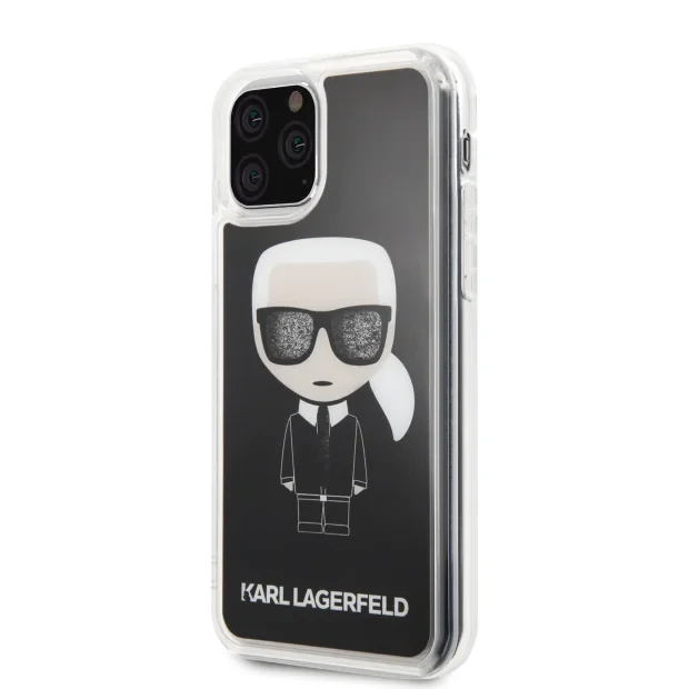 Husa Karl Lagerfeld Iconic Silicone Cover pentru iPhone 11 Pro Black