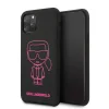 Husa Cover Karl Lagerfeld Silicone Pink Out pentru iPhone 11 Negru