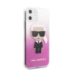 Husa Cover Karl Lagerfeld Ikonik Cover pentru iPhone 11 Pink