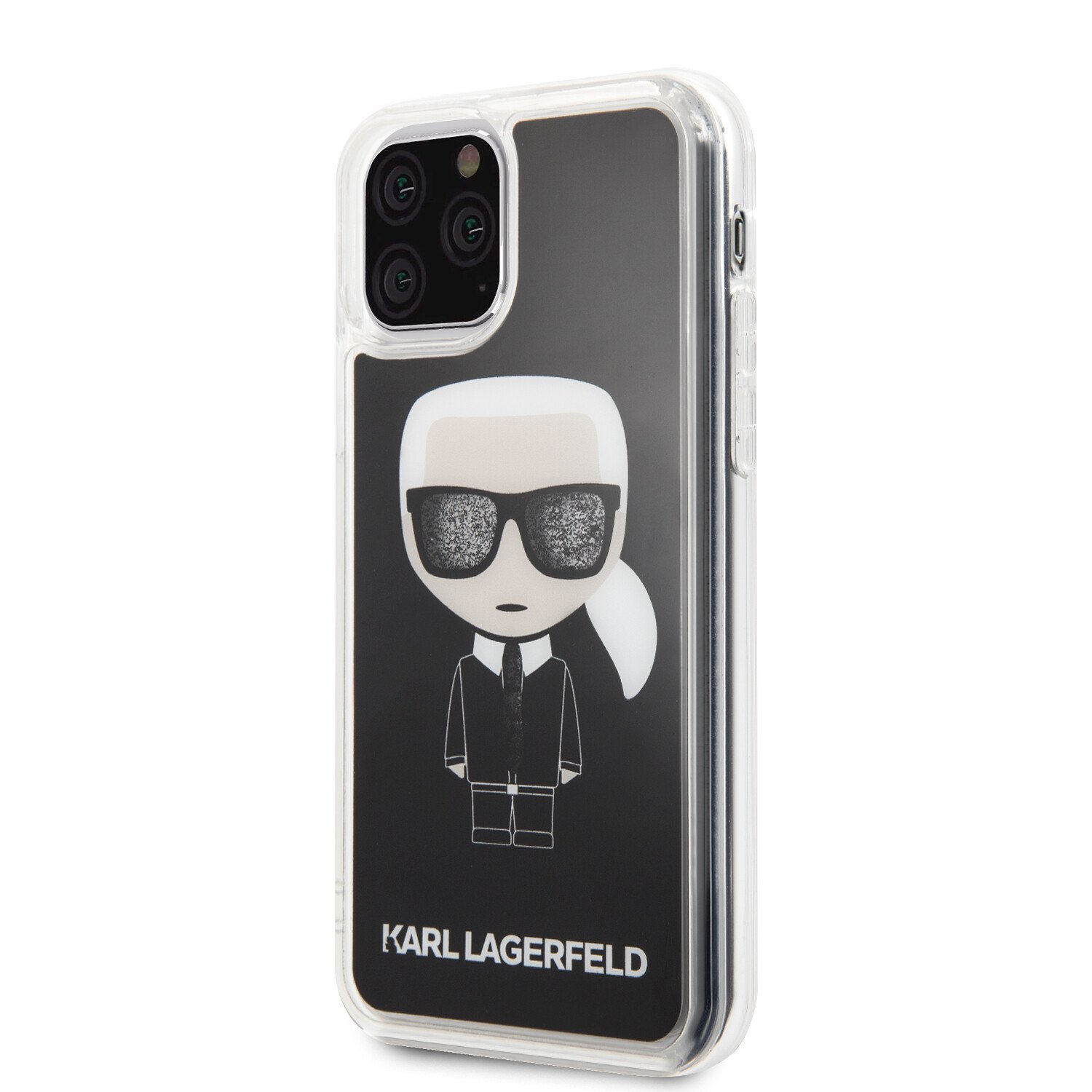 Husa Cover Karl Lagerfeld Glitter pentru Iphone 11 Pro Max KLHCN65ICGBK Black thumb