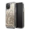 Husa Cover Karl Lagerfeld Signature Glitter pentru iPhone 11 Pro Max Gold