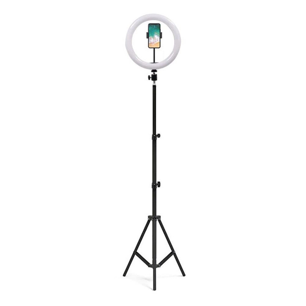 Lampa Led Ring pentru Selfie 26 cm+Tripod 1.6m+Telecomanda Negru thumb