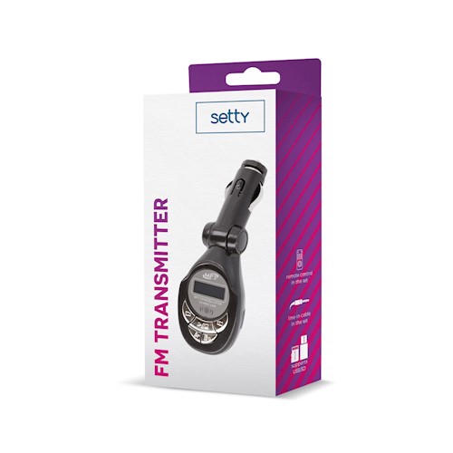 Transmitator FM Setty negru thumb