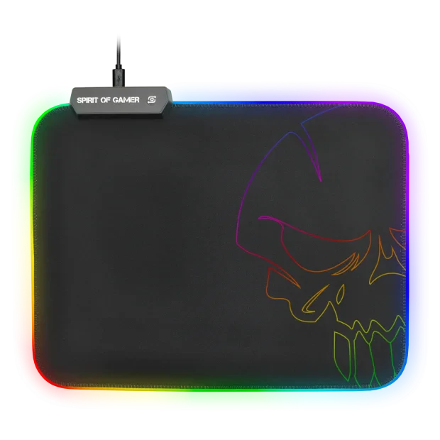 Mouse Pad Gaming Spirit of Gamer 35x25.5x0.3cm Led Multicolor