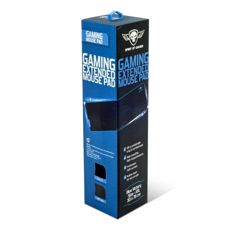 Mouse Pad Gaming Spirit of Gamer Blue Victory Extended 30x78cm Albastru