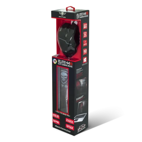 Mouse Gaming Spirit of Gamer M-10 Elite Gaming 4000DPi Optic 7 Butoane Negru