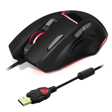 Mouse Gaming Spirit of Gamer M-10 Elite Gaming 4000DPi Optic 7 Butoane Negru