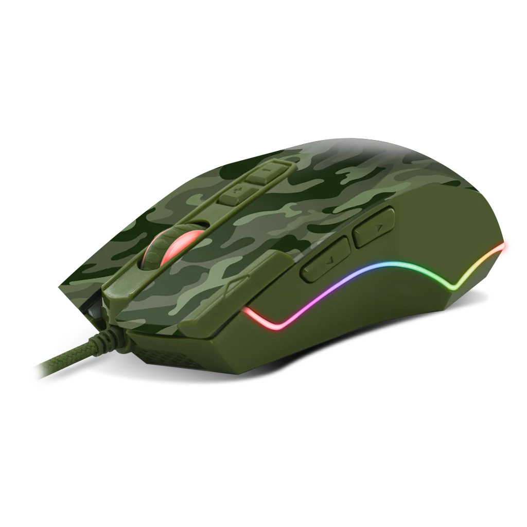 Mouse Gaming Spirit of Gamer M-50 Army Edition Gaming 4000DPi Optic 8 Butoane Negru thumb