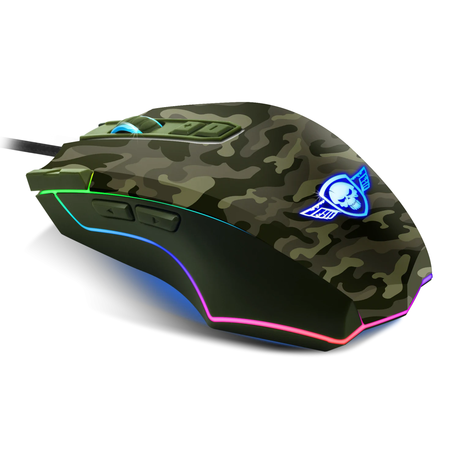 Mouse Gaming Spirit of Gamer M-50 Army Edition Gaming 4000DPi Optic 8 Butoane Negru thumb