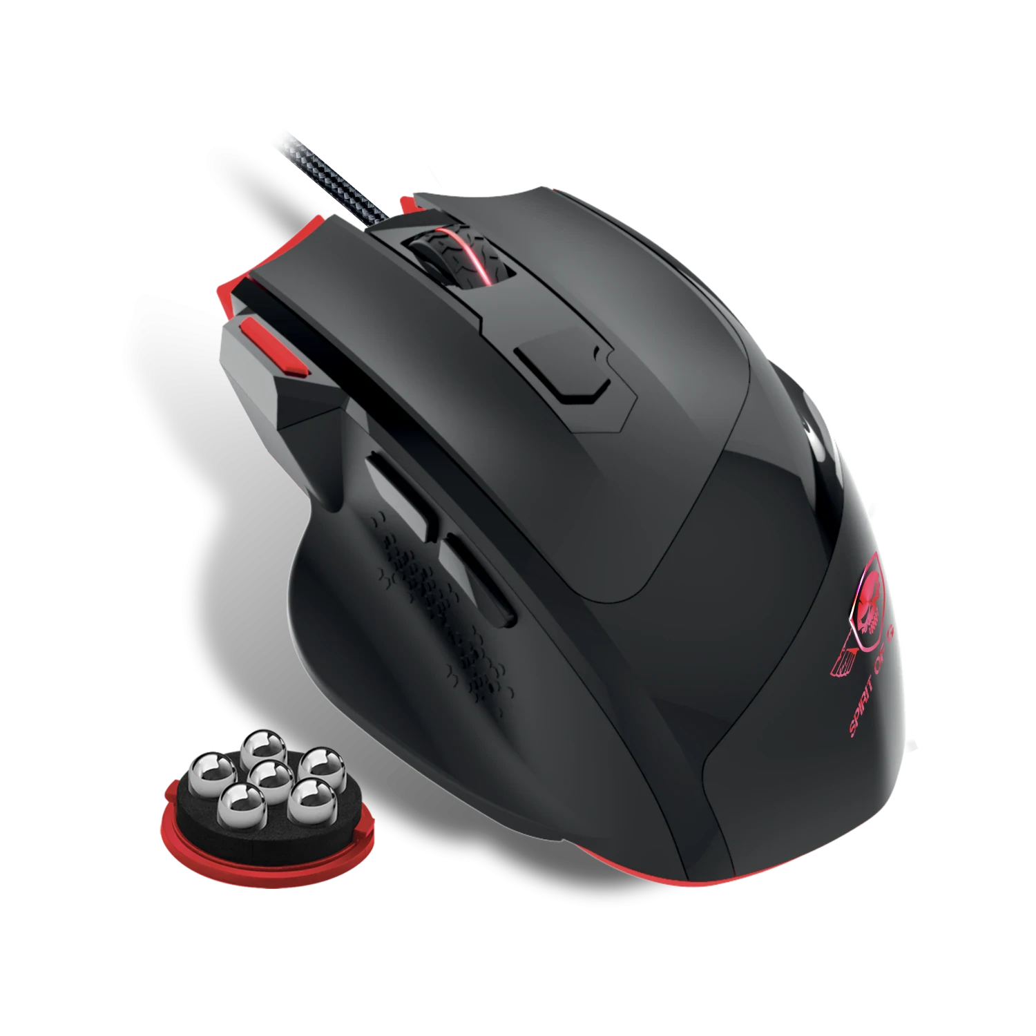 Mouse Gaming Spirit of Gamer Pro-M3 Gaming 3200DPi Optic 7 Butoane Rosu thumb