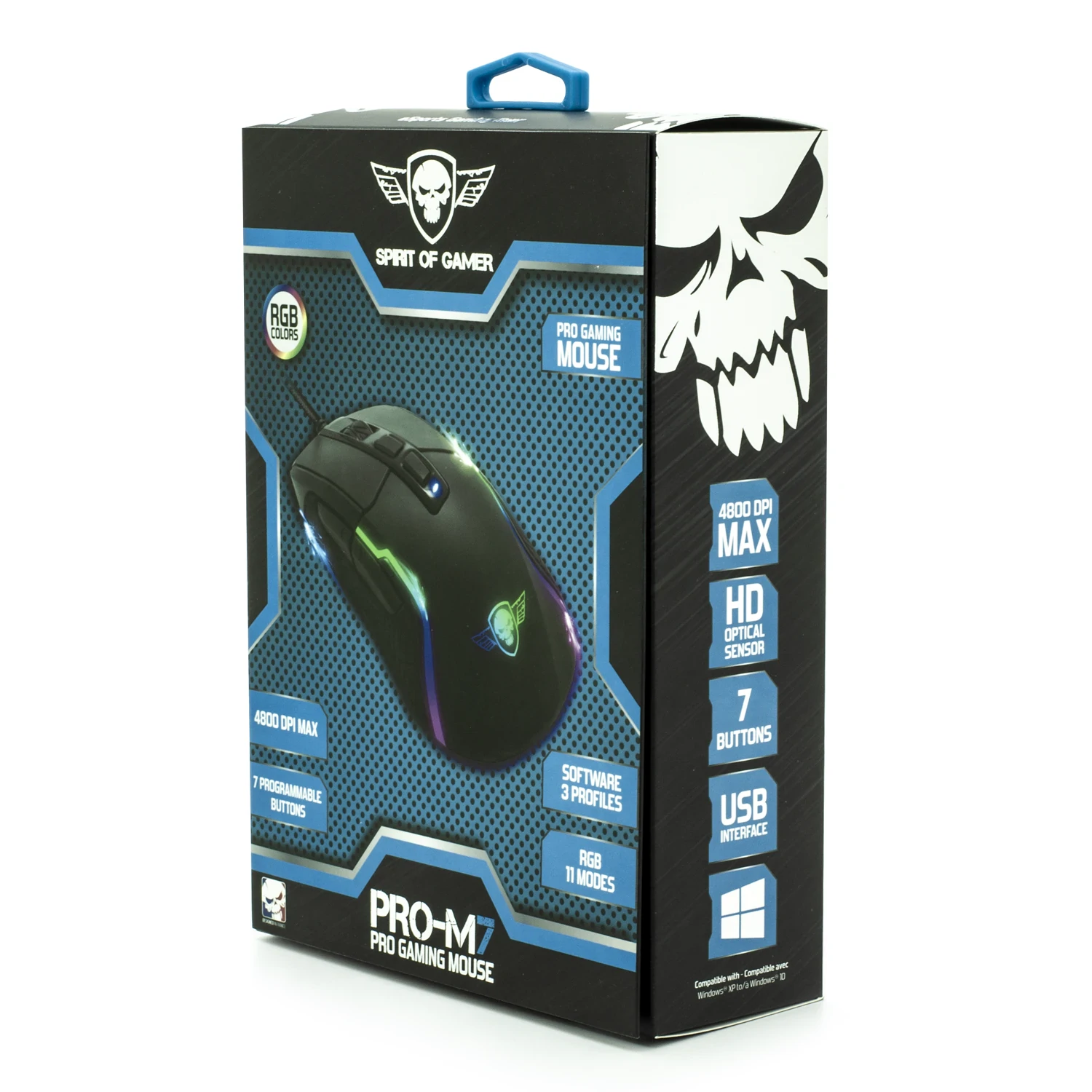 Mouse Gaming Spirit of Gamer Pro-M7 Gaming RGB 4800DPi Optic 7 Butoane Negru thumb